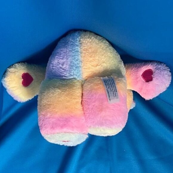 CARE BEARS TOGETHERNESS TIE - DYE RAINBOW PLUSH BEAR / BASIC FUN STUFFED ANIMAL - Picture 9 of 16